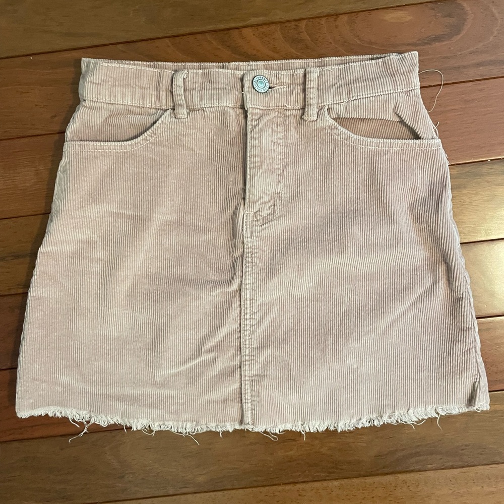 Pacsun pink corduroy skirt